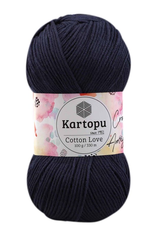 KARTOPU - Kartopu Cotton Love El Örgü İpi | Koyu Lacivert K630
