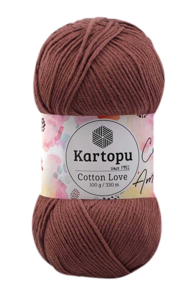 Kartopu Cotton Love El Örgü İpi | Kahverengi K839
