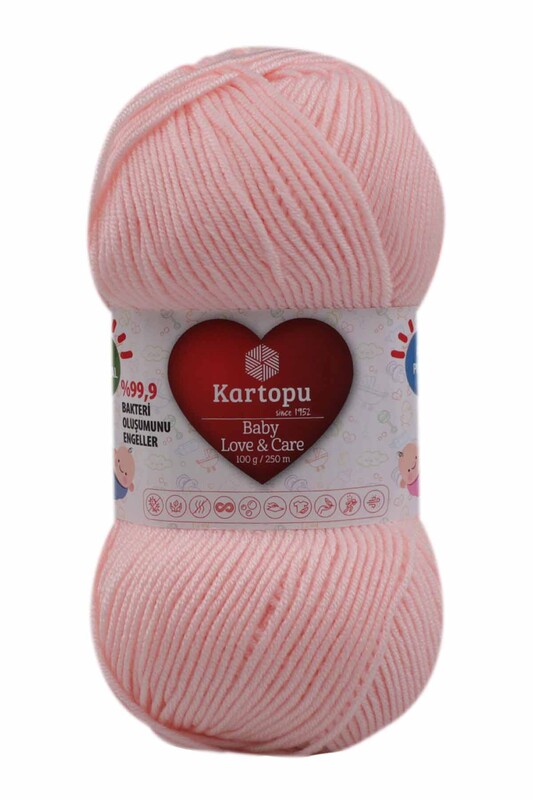 KARTOPU - Kartopu Cotton Love El Örgü İpi | Açık Pembe K699