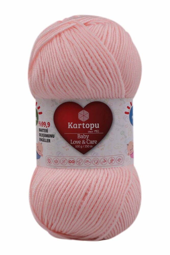 Kartopu Cotton Love El Örgü İpi | Açık Pembe K699