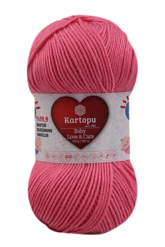 KARTOPU - Kartopu Baby Love & Care El Örgü İpi | Nar Çiçeği K244