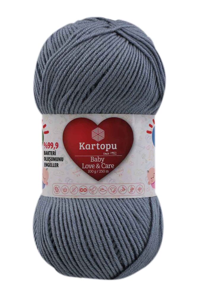 Kartopu Baby Love & Care El Örgü İpi | Antrasit K571