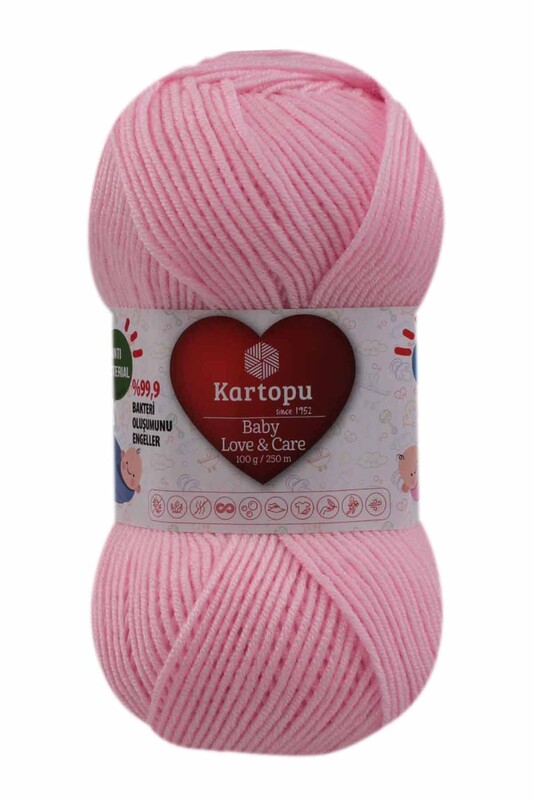 KARTOPU - Kartopu Baby Love & Care El Örgü İpi | Bebe Pembe K782