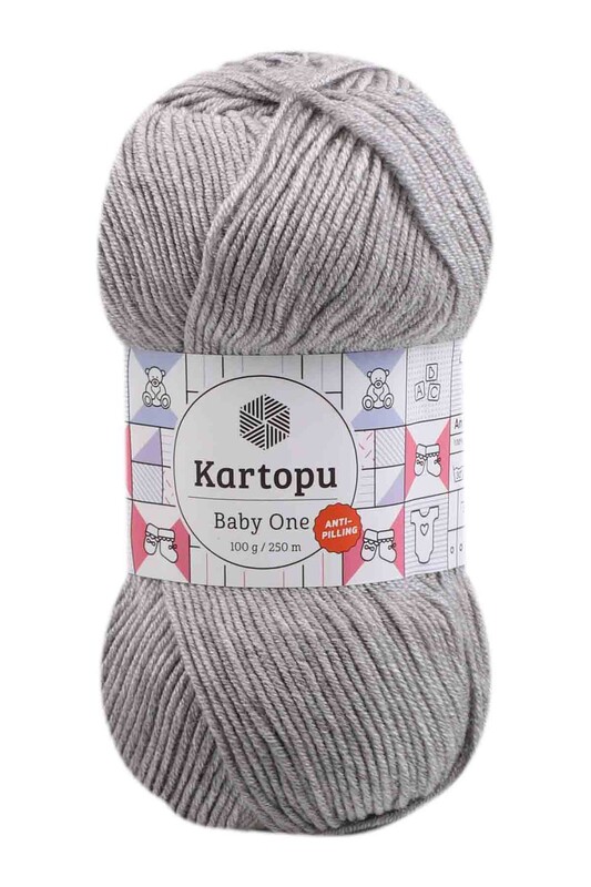 KARTOPU - Kartopu Baby One El Örgü İpi | Açık Gri K1000