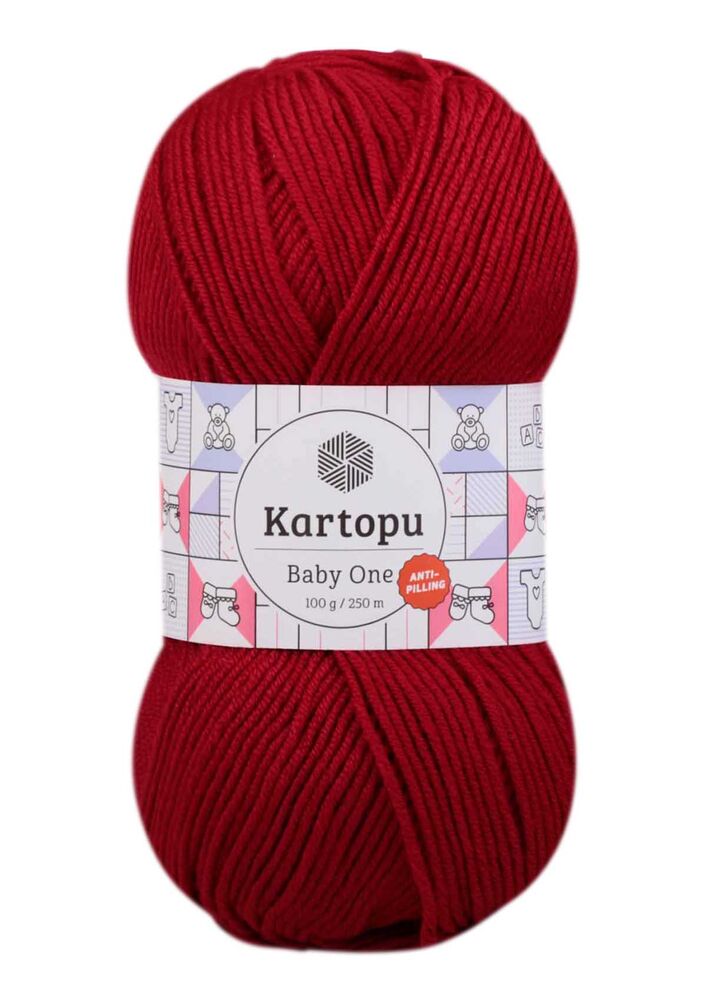 Kartopu Baby One El Örgü İpi | Koyu Kırmızı K129