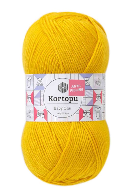 KARTOPU - Kartopu Baby One El Örgü İpi | Hardal Sarısı K1321