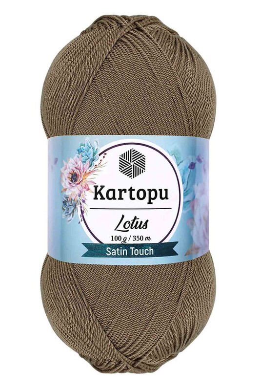 KARTOPU - Kartopu Lotus El Örgü İpi Vizon K833