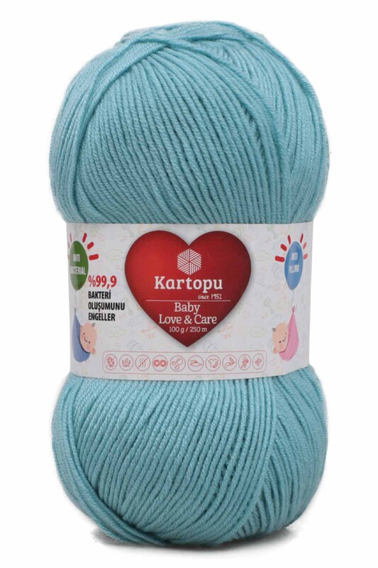 KARTOPU - Kartopu Baby Love & Care El Örgü İpi | Alaska Azur K490