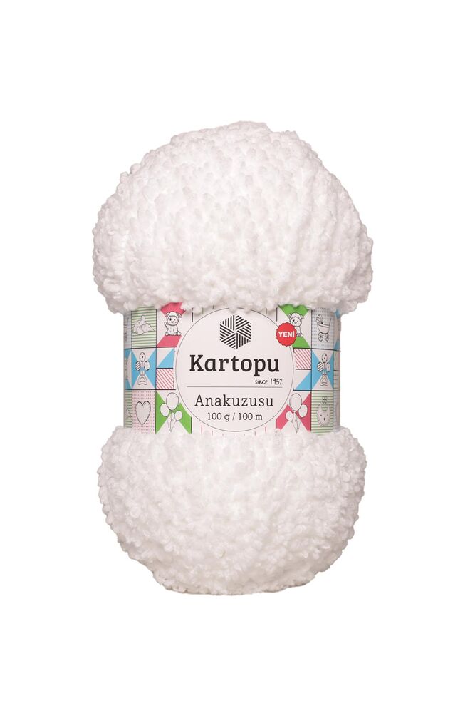 Kartopu Anakuzusu El Örgü İpi | Beyaz K010