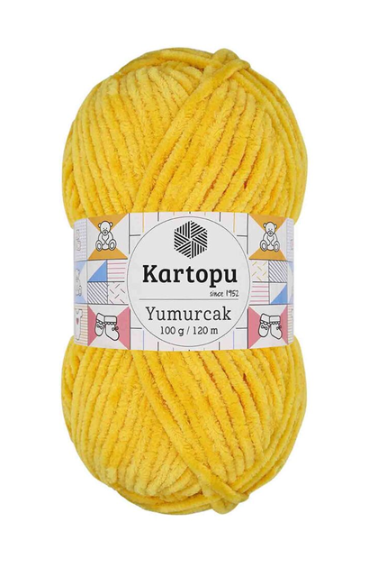Kartopu Yumurcak El Örgü İpi Koyu Sarı K320