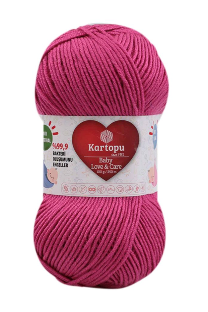 KARTOPU - Kartopu Baby Love & Care El Örgü İpi | Fuşya K245