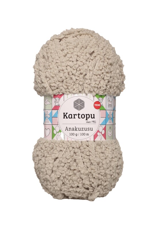 KARTOPU - Kartopu Anakuzusu El Örgü İpi | Koyu Bej K856