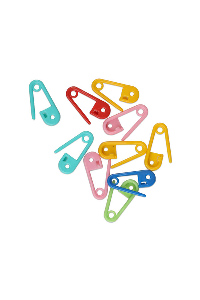 Plastic Safety Pin 10pcs | Mixed-1