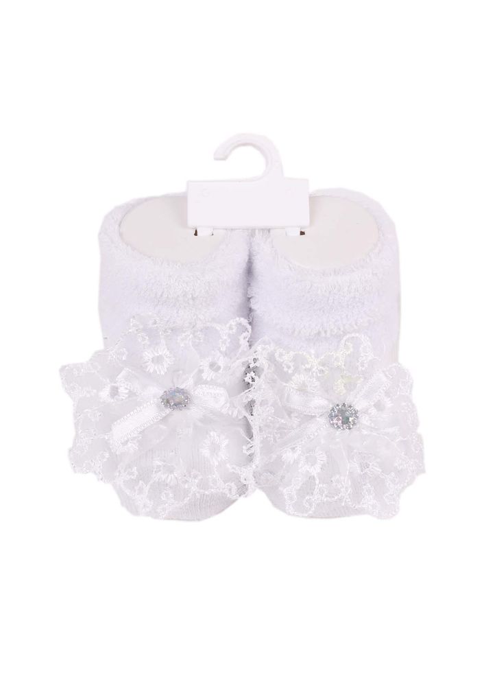 Miniminnix Havlu Çorap 359 | Beyaz