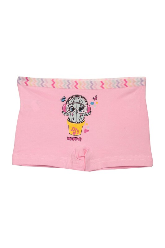 Domi Kids - Figürlü Kız Çocuk Boxer 78250 | Pembe