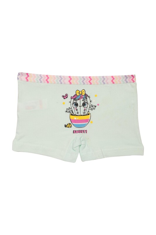 Domi Kids - Figürlü Kız Çocuk Boxer 78250 | Su Yeşili