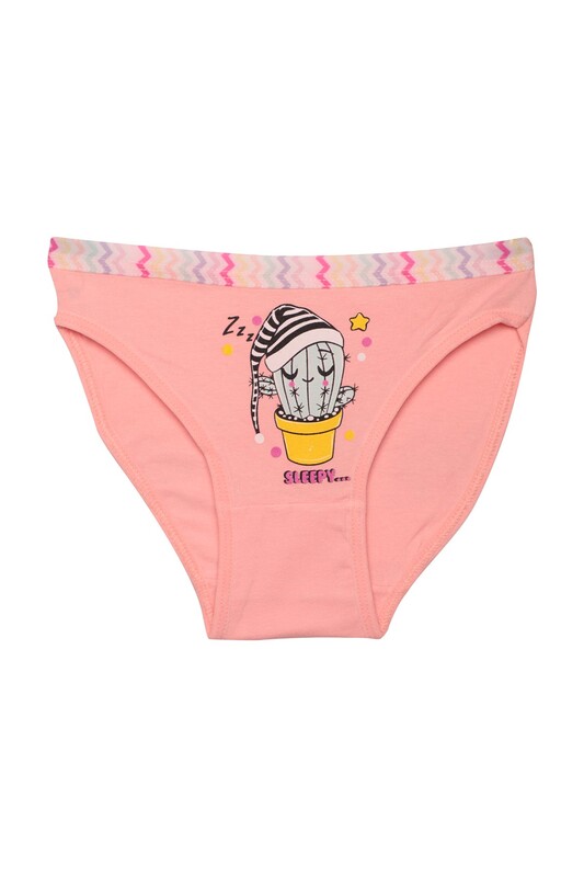 Domi Kids - Figürlü Kız Çocuk Külot 75250 | Pudra