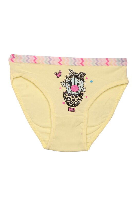 Domi Kids - Figürlü Kız Çocuk Külot 75250 | Sarı