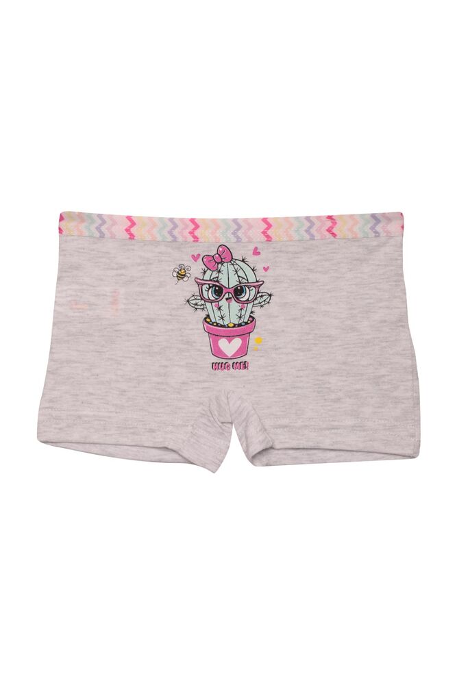 Figürlü Kız Çocuk Boxer 78250 | Gri