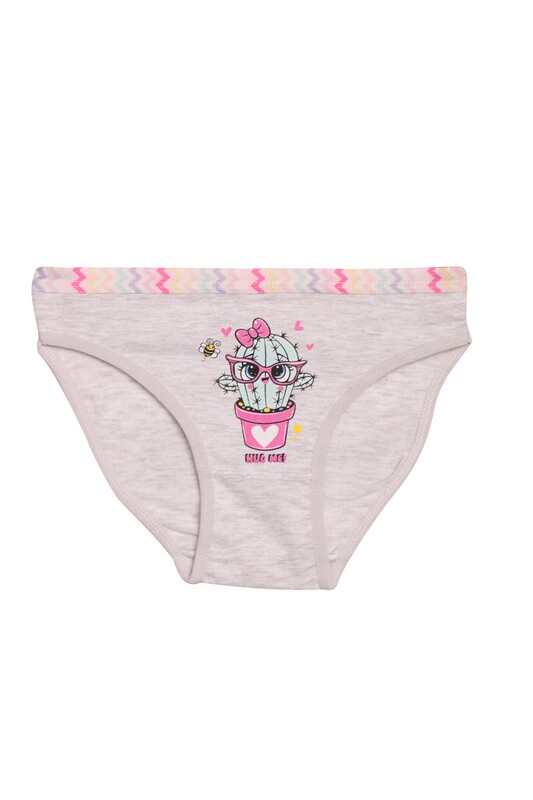 Domi Kids - Figürlü Kız Çocuk Külot 75250 | Gri
