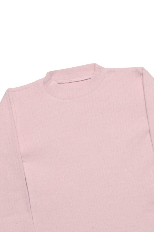 Fitilli Kız Çocuk Body 0746 | Pembe - Thumbnail