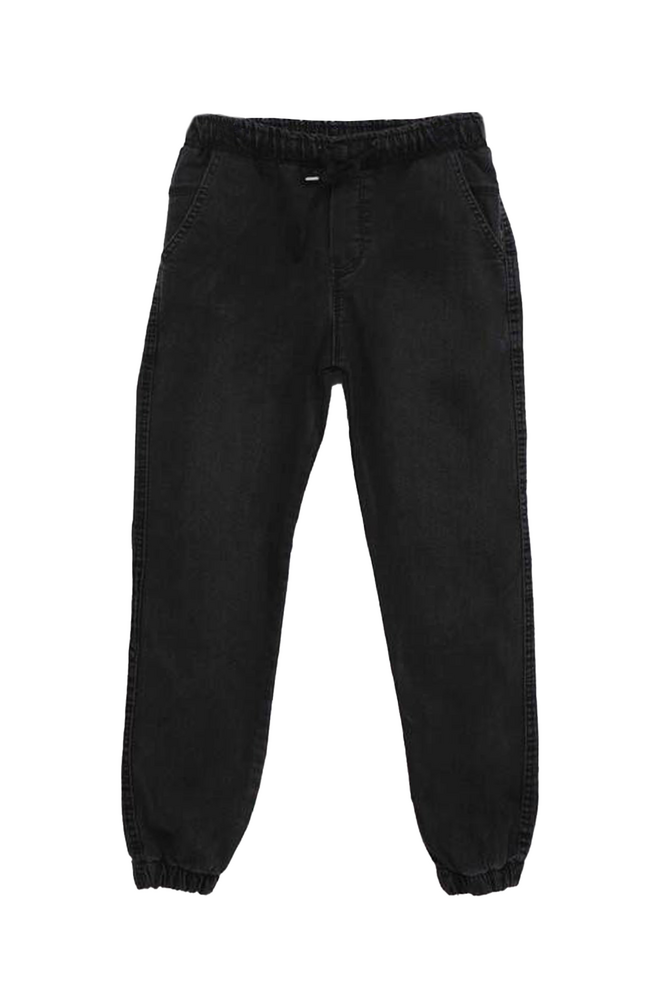 Paça Lastikli Cepli Kot Pantolon | Füme