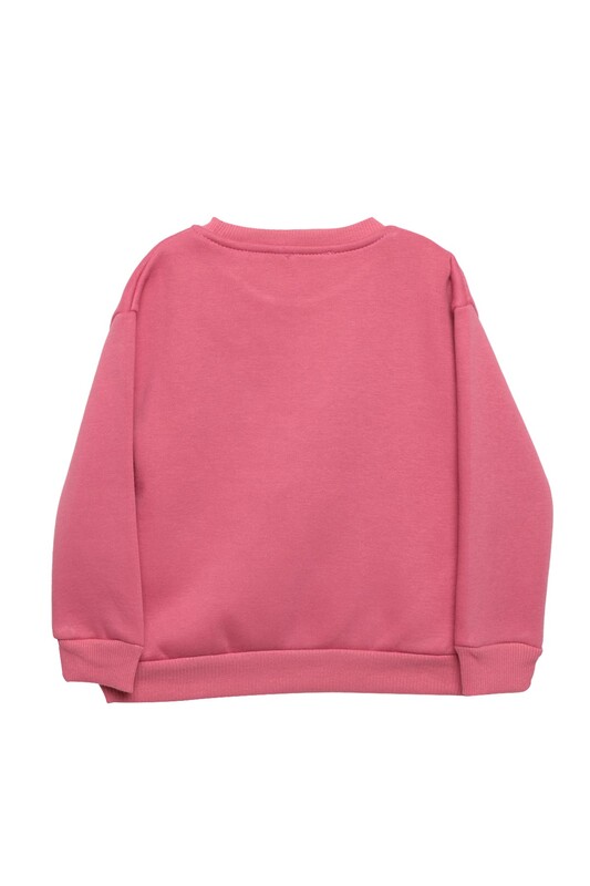 Şardonlu Kız Çocuk Sweatshirt 623553 | Pembe - Thumbnail