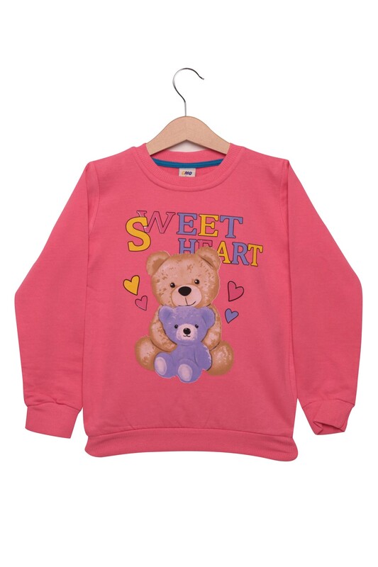 CMO KİDS - Sweet Yazılı Kız Çocuk Sweatshirt | Pembe