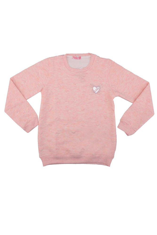Love Baskılı Kız Çocuk Sweat 1522 | Pembe