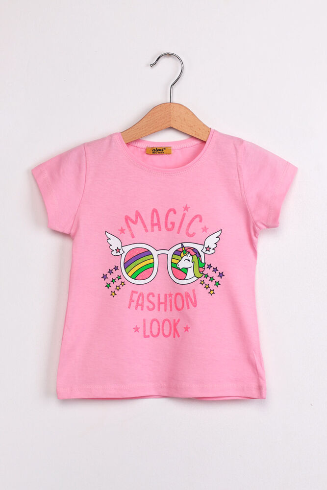 Çocuk Magıc Fashion Look Baskılı Tshirt | Pudra