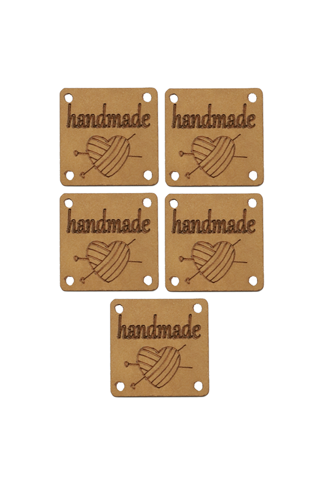 Deri Handmade Etiket 5 li Model 26 | Açık Kahve