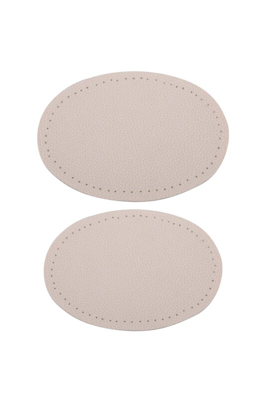 Suni Deri Dirsek Yaması | Krem - Thumbnail