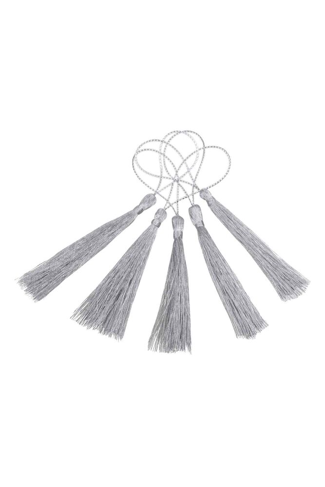 Renkli Püskül 5'li 8 cm | Gri