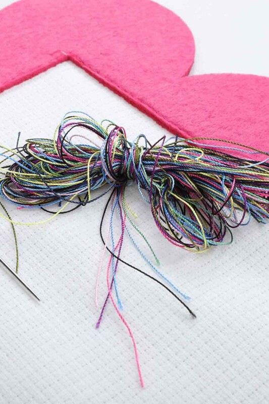 Embroidery Kit Coffee | Pink - Thumbnail