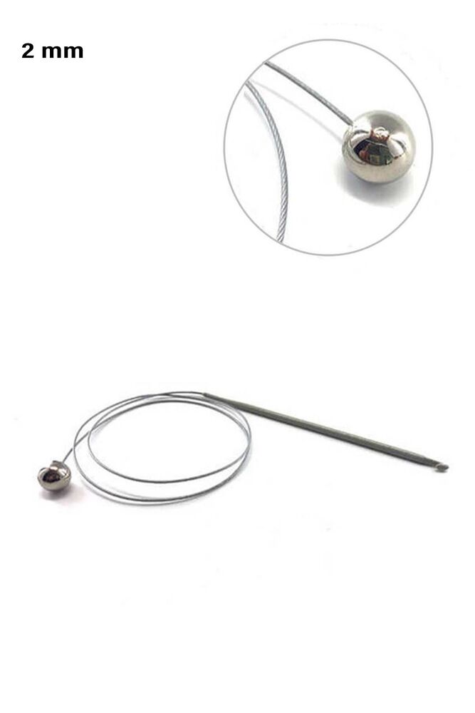 Sultan Stoplu Çelik Telli Misinalı Şiş 80 cm 2 mm