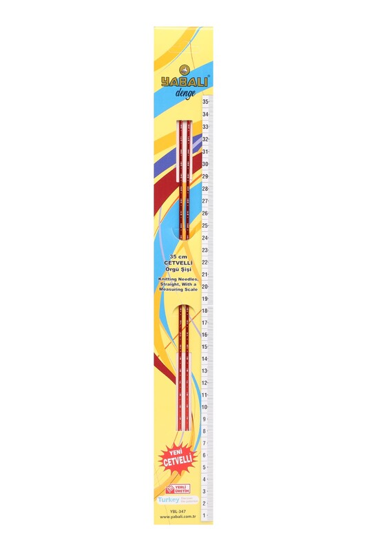 YABALI - Yabalı Cetvelli Örgü Şiş 35 cm 3 mm