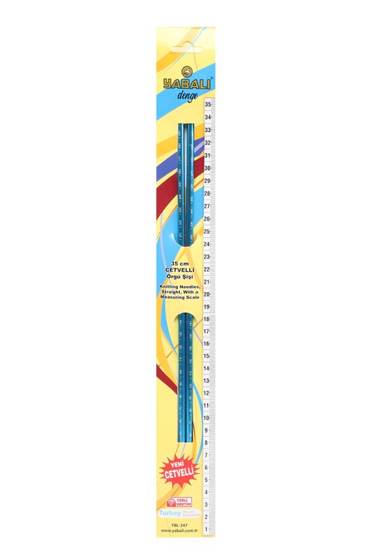 YABALI - Yabalı Cetvelli Örgü Şiş 35 cm 6 mm