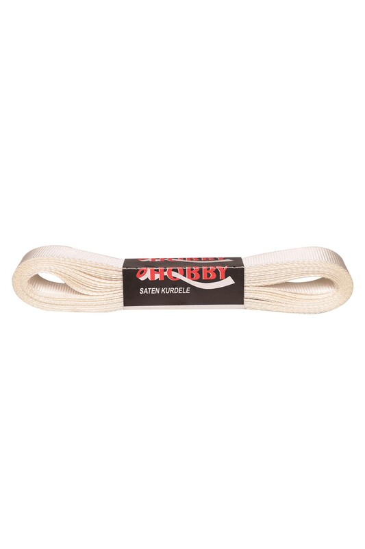 OHOBBY - Saten Kurdele 10 mt 20 mm | Krem