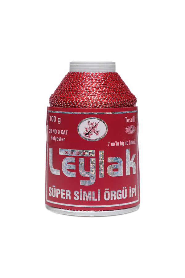 Leylak Süper Simli Örgü İpi 9 Kat 20 No 100 gr. | 2666