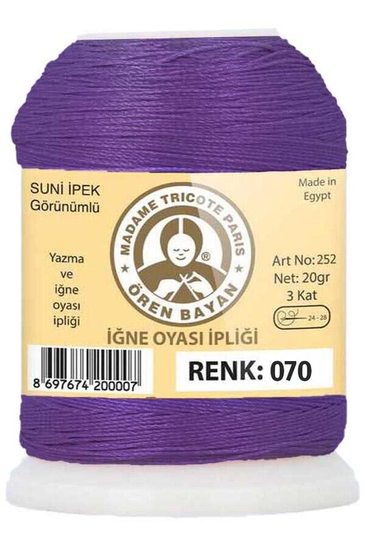 ÖREN BAYAN - Ören Bayan Suni İpek Oya İpliği 20 gr | 070