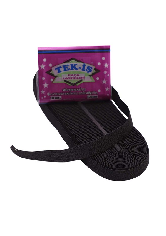 TEK-İŞ - Tek-iş Yassı Lastik 1,5 Cm 720 | Siyah