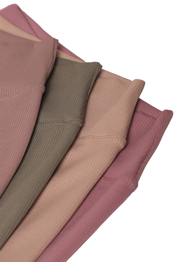 Fitilli İspanyol Paça Kadın Tayt | Gül Kurusu Fitilli İspanyol Paça Kadın Tayt | Gül Kurusu