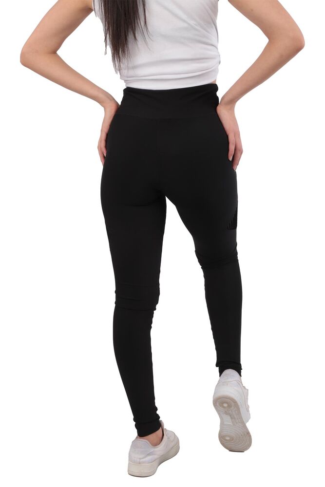 Woman Net Detailed Leggings 2187 | Black