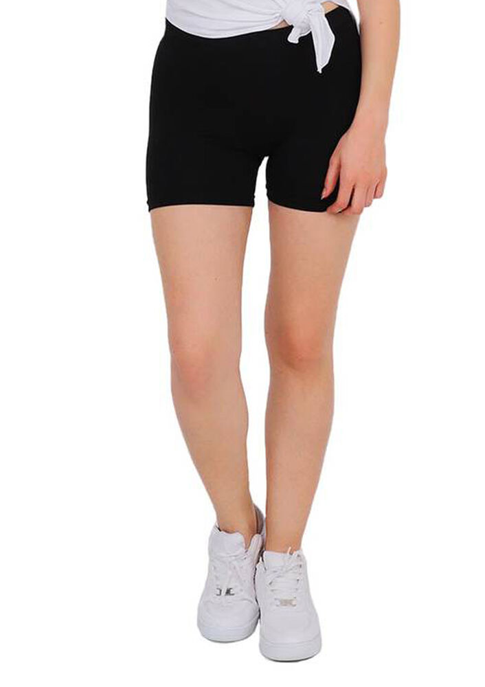 Mary Lux Elastic Waist High-Knee Leggings 609 | Black