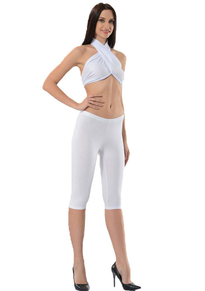 Mary Lux Capri Leggings 603 | White