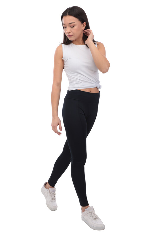 SERAMONY - Striped Plain Leggings 214 | Ultramarine