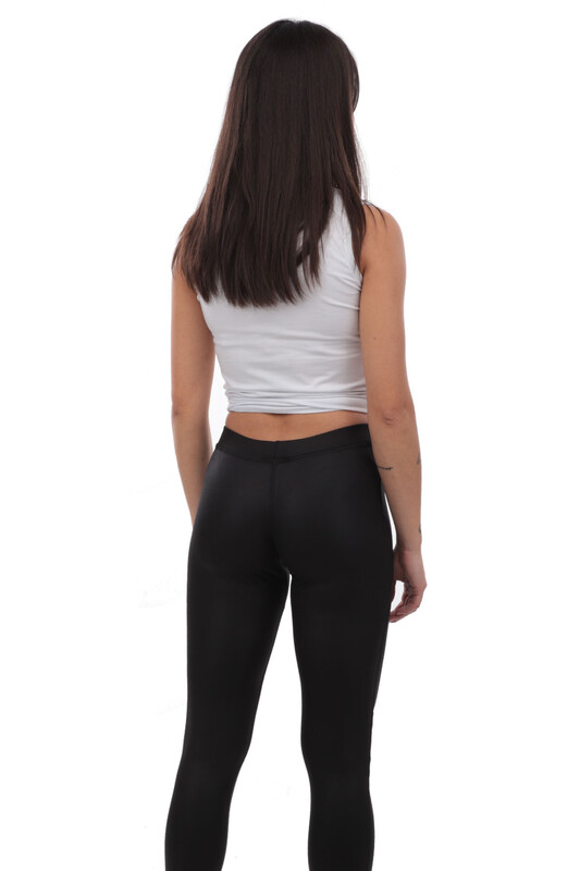 Shiny Black Sport Leggings 14063 | Black - Thumbnail