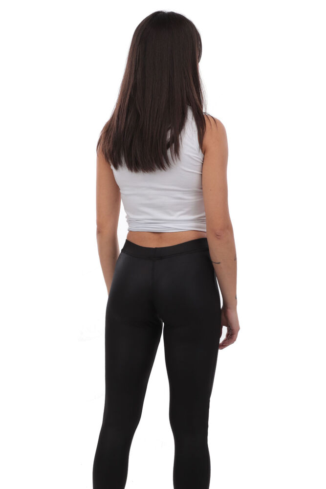 Shiny Black Sport Leggings 14063 | Black