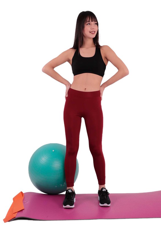 SİMİSSO - Simisso Disko Bordeaux Leggings 584 | Bordeaux