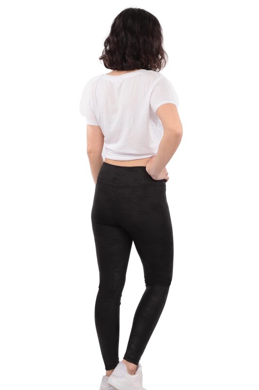 Camouflage Woman Leggings | Black - Thumbnail